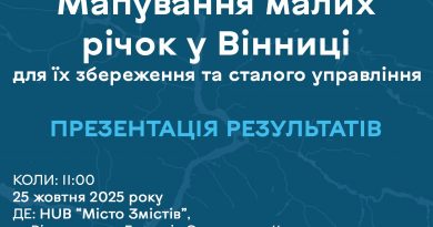У Вінниці відбудеться презентація унікального водного екологічного проєкту