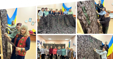 Відвідувачі Вінницького терцентру за рік виготовили та передали військовим понад 120 маскувальних сіток