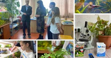 У ліцеї №16 у Вінниці риби підтримують ріст рослин, а школярі спостерігають за екосистемою в дії