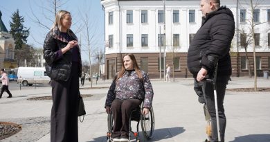 Оновлений Майдан Небесної Сотні оглянули голова ГО «Гармонія» та ветеран війни