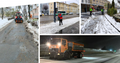 Снігопад у Вінниці: техніка та працівники комунальних служб на чергуванні з ночі