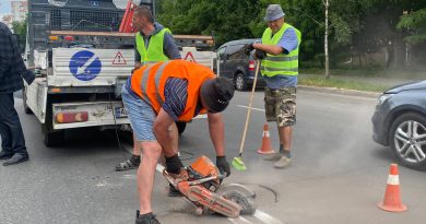 На вулиці Зодчих розпочали встановлення сучасних удосконалених люків, які покращать безпеку руху