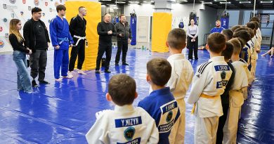 У спортшколі № 5 відбулася зустріч юних дзюдоїстів із ветераном Олександром Міховим