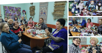 У Вінницькому терцентрі майстрині зробили власноруч осінні ляльки-обереги