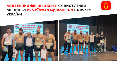 Спортсмени МДЮСШ № 5 гідно представили Вінницю на Кубку України з сумо