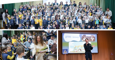 Першокласникам провели інтерактивний урок про правила безпечної поведінки на дорозі