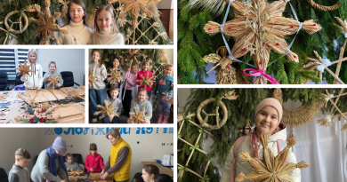 Майстер-клас з виготовлення зірки з рогози відбувся у Вінницьких Хуторах