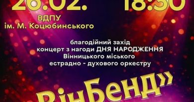 Благодійний концерт від муніципального оркестру «ВінБенд» відбудеться у Вінниці
