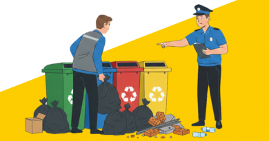 Чоловіка покарали за складування будівельних відходів на майданчику для роздільного збору сміття