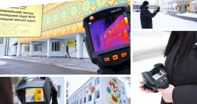 Після термомодернізації ліцеї Вінниці перевірили за допомогою тепловізора