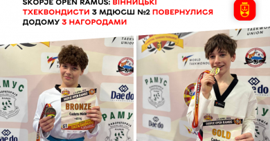 Спортсмени МДЮСШ №2 з Вінниці відзначилися на турнірі Skopje Open Ramus