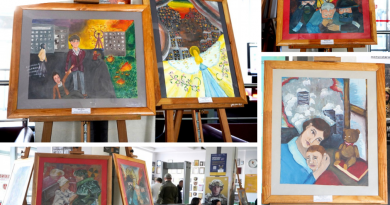 У Вінницькій міській раді презентували виставку творчих робіт вихованців художньої школи