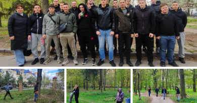 Ініціативна молодь спільно з педагогами VinSmart Центр взяли участь у весняному прибиранні