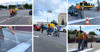 Безпечніший рух: на Немирівському шосе оновили дорожню розмітку