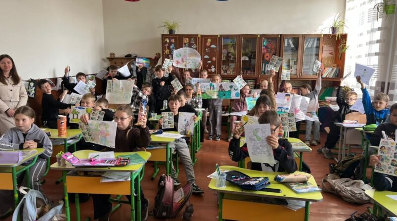 Кліматичний тиждень у Вінницькій громаді: школярі сільських ліцеїв малювали екоідеї та грали в «Правда чи міф»